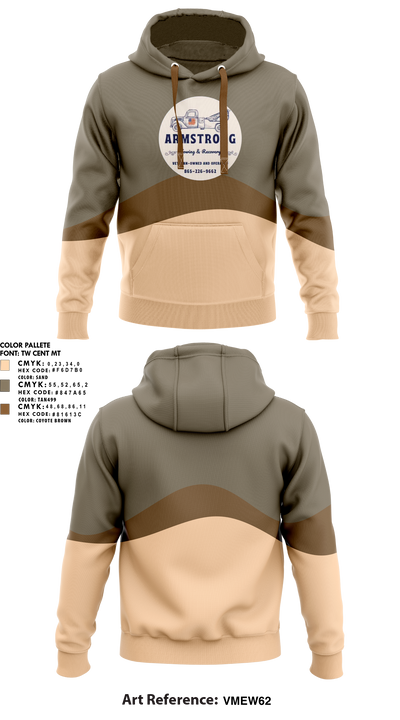 Armstrong Towing & Recovery LLC 19336053 Hoodie - 1