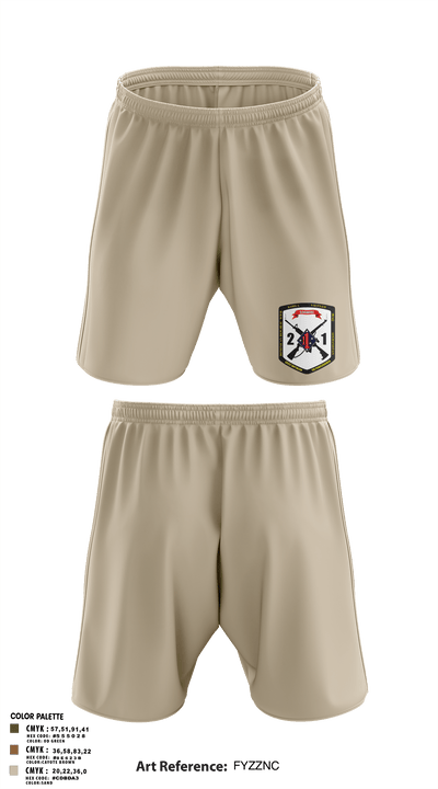 2nd Battalion, 1st Marine Regiment 96823879 Athletic Shorts With Pockets - 106