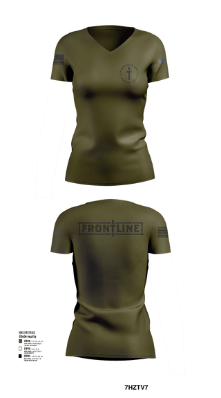 Womens Short Sleeve Vneck Shirt, Friends Baptist Church, , Teamtime, Team time, sublimation, custom sports apparel, team uniforms, spirit wear, spiritwear, sports uniforms, custom shirts, team store, custom team store, fundraiser sports, apparel fundraiser
