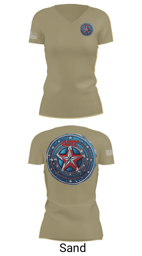 Womens Short Sleeve Vneck Shirt, Defenders of the Coast, Army, Teamtime, Team time, sublimation, custom sports apparel, team uniforms, spirit wear, spiritwear, sports uniforms, custom shirts, team store, custom team store, fundraiser sports, apparel fundraiser