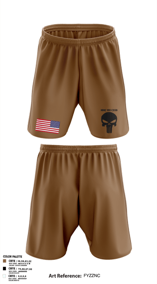 Athletic Shorts With Pockets, HHC 153 CSSB, National Guard, Teamtime, Team time, sublimation, custom sports apparel, team uniforms, spirit wear, spiritwear, sports uniforms, custom shirts, team store, custom team store, fundraiser sports, apparel fundraiser