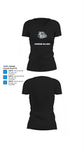 Woodburn Bulldogs 46725617 Women's Short Sleeve V-neck Shirt - 37