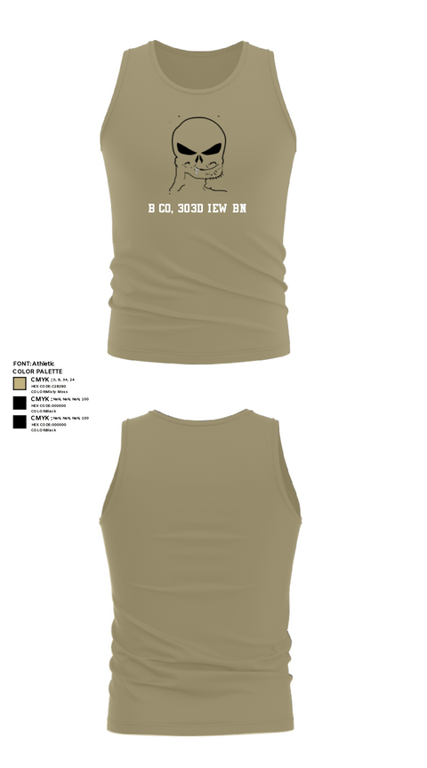 Tank Top, B Co, 303d IEW BN, Army, Teamtime, Team time, sublimation, custom sports apparel, team uniforms, spirit wear, spiritwear, sports uniforms, custom shirts, team store, custom team store, fundraiser sports, apparel fundraiser