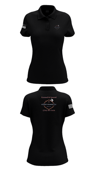 Womens Short Sleeve Performance Polo, LEGION'S FRAMING LLC, , Teamtime, Team time, sublimation, custom sports apparel, team uniforms, spirit wear, spiritwear, sports uniforms, custom shirts, team store, custom team store, fundraiser sports, apparel fundraiser