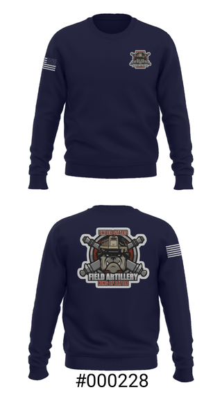 Crew Neck Sweatshirt, Bravo Battery, Army, Teamtime, Team time, sublimation, custom sports apparel, team uniforms, spirit wear, spiritwear, sports uniforms, custom shirts, team store, custom team store, fundraiser sports, apparel fundraiser