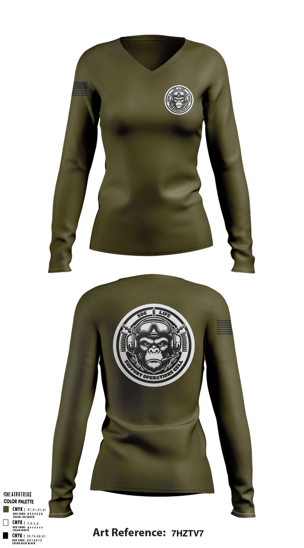 Women's Long Sleeve Vneck Shirt, SMTC, , Teamtime, Team time, sublimation, custom sports apparel, team uniforms, spirit wear, spiritwear, sports uniforms, custom shirts, team store, custom team store, fundraiser sports, apparel fundraiser