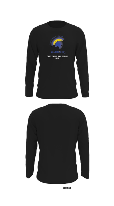 Castlewood High School Golf 28146017 Long Sleeve Performance Shirt - 27