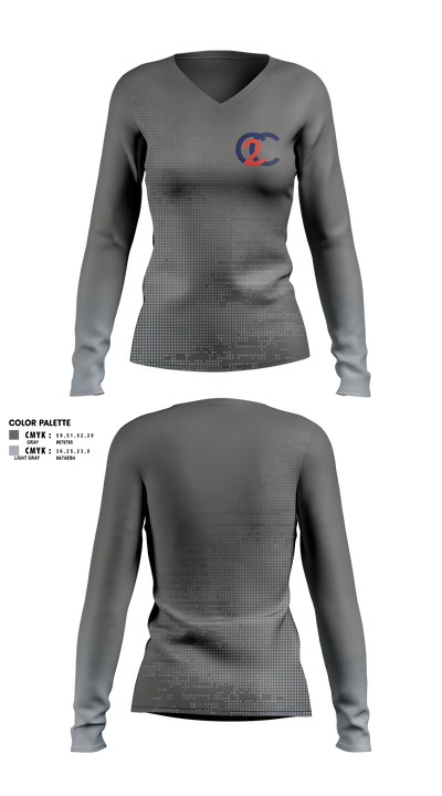 C2C Property Solutions 59696330 Women's Long Sleeve V-neck Shirt - 1