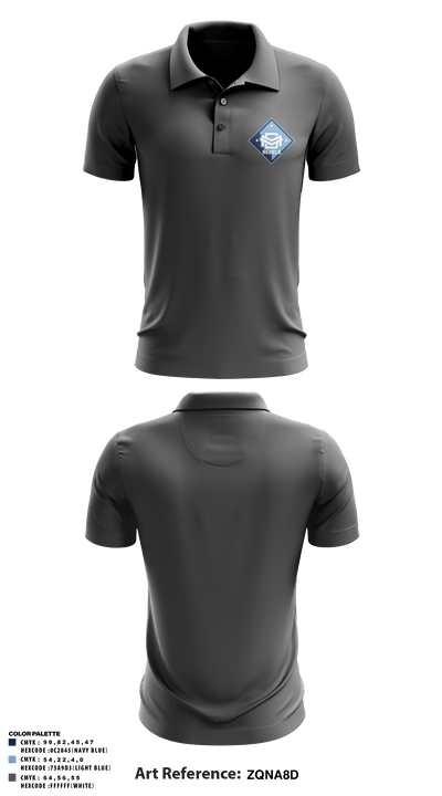 DMV Rebels Basketball Club 74789551 Short Sleeve Performance Polo - 4