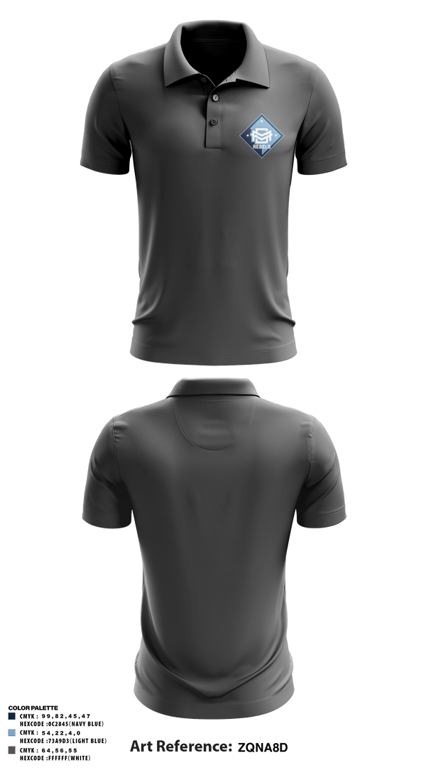 Short Sleeve Performance Polo, DMV Rebels Basketball Club, Men's Basketball, Teamtime, Team time, sublimation, custom sports apparel, team uniforms, spirit wear, spiritwear, sports uniforms, custom shirts, team store, custom team store, fundraiser sports, apparel fundraiser