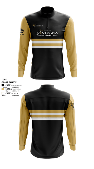 Airblastoff Lions 14236654 Quarter Zip Jacket - 30