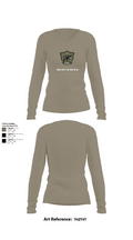 Emergency Services Detail 93962107 Women's Long Sleeve V-neck Shirt - 59