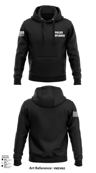 Hoodie, Police Explorer, Police, Teamtime, Team time, sublimation, custom sports apparel, team uniforms, spirit wear, spiritwear, sports uniforms, custom shirts, team store, custom team store, fundraiser sports, apparel fundraiser