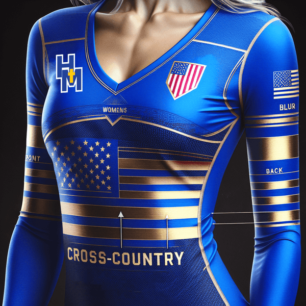 Womens Long Sleeve Vneck Shirt, Hanson Memorial High School Cross Country, Cross Country, Teamtime, Team time, sublimation, custom sports apparel, team uniforms, spirit wear, spiritwear, sports uniforms, custom shirts, team store, custom team store, fundraiser sports, apparel fundraiser