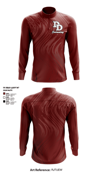 Quarter Zip Jacket, David Douglas High School Swimming, Swimming, Teamtime, Team time, sublimation, custom sports apparel, team uniforms, spirit wear, spiritwear, sports uniforms, custom shirts, team store, custom team store, fundraiser sports, apparel fundraiser
