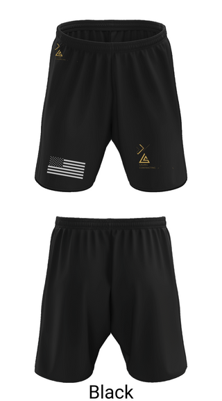Athletic Shorts With Pockets, Laurel Contracting, , Teamtime, Team time, sublimation, custom sports apparel, team uniforms, spirit wear, spiritwear, sports uniforms, custom shirts, team store, custom team store, fundraiser sports, apparel fundraiser