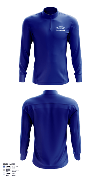 Quarter Zip Jacket, Orland Jr Trojans Football, Football, Teamtime, Team time, sublimation, custom sports apparel, team uniforms, spirit wear, spiritwear, sports uniforms, custom shirts, team store, custom team store, fundraiser sports, apparel fundraiser