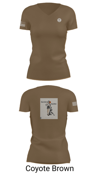 Womens Short Sleeve Vneck Shirt, a-co 2-2in 3/10, Army, Teamtime, Team time, sublimation, custom sports apparel, team uniforms, spirit wear, spiritwear, sports uniforms, custom shirts, team store, custom team store, fundraiser sports, apparel fundraiser