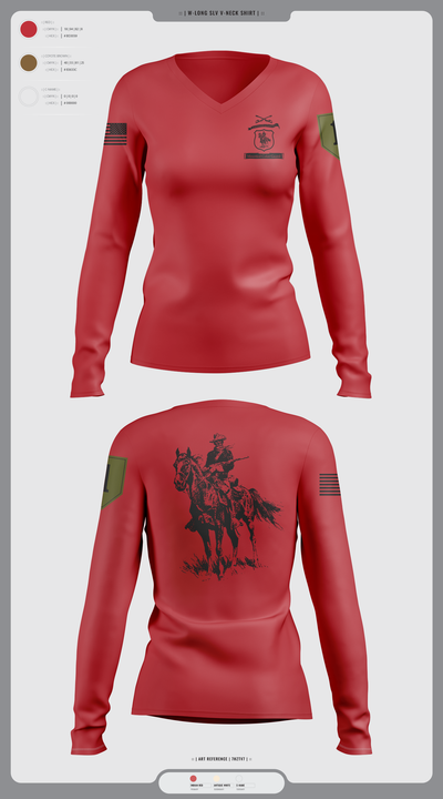 CGMCG 4385904 Women's Long Sleeve V-neck Shirt - 7