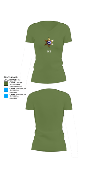 Women's Short Sleeve Vneck Shirt, ICE, , Teamtime, Team time, sublimation, custom sports apparel, team uniforms, spirit wear, spiritwear, sports uniforms, custom shirts, team store, custom team store, fundraiser sports, apparel fundraiser