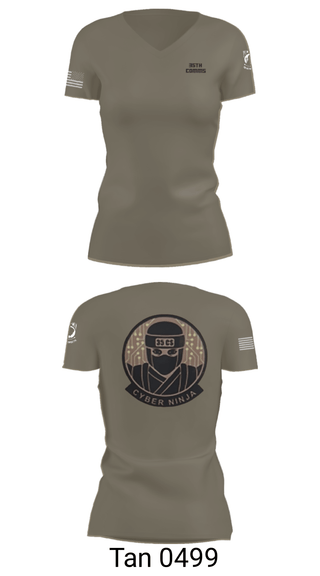 Women's Short Sleeve Vneck Shirt, 35th COMMS, Air Force, Teamtime, Team time, sublimation, custom sports apparel, team uniforms, spirit wear, spiritwear, sports uniforms, custom shirts, team store, custom team store, fundraiser sports, apparel fundraiser