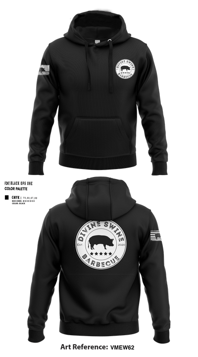 Divine Swine Barbecue 45499343 Hoodie - 27