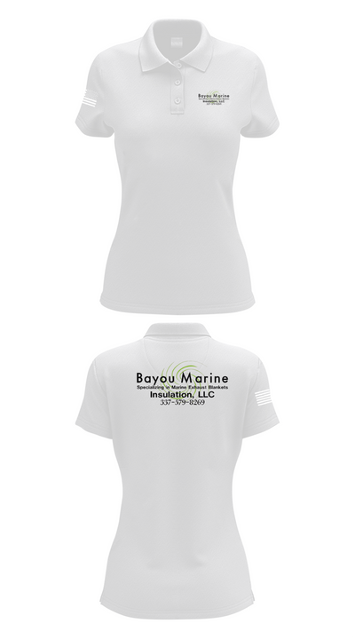 Bayou Marine Insulation, LLC 25928078 Women's Short Sleeve Performance Polo  - 17