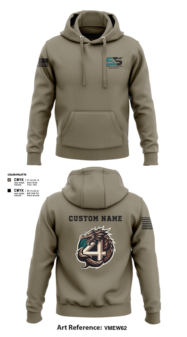 Hoodie, 55th COMCAM 4th PLT, , Teamtime, Team time, sublimation, custom sports apparel, team uniforms, spirit wear, spiritwear, sports uniforms, custom shirts, team store, custom team store, fundraiser sports, apparel fundraiser
