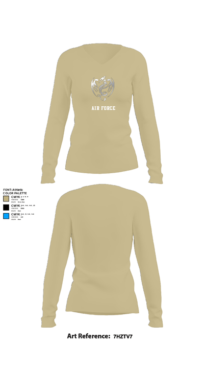 18th Air Support Operations Group 80875786 Women's Long Sleeve V-neck Shirt - 82
