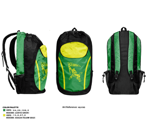 Gear Bag, Clinton High School Golf, Golf, Teamtime, Team time, sublimation, custom sports apparel, team uniforms, spirit wear, spiritwear, sports uniforms, custom shirts, team store, custom team store, fundraiser sports, apparel fundraiser