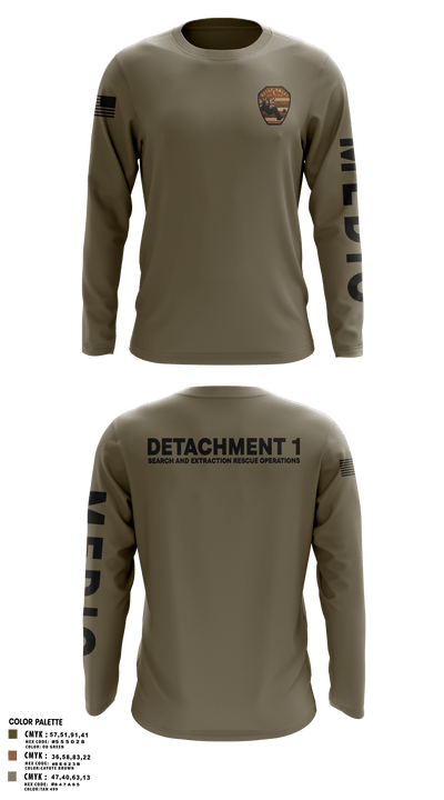 Detachment 1 27221981 Long Sleeve Performance Shirt 30
