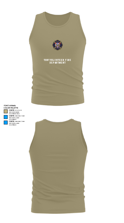 Tony Volunteer Fire Department 50569344 Tank Top - 99