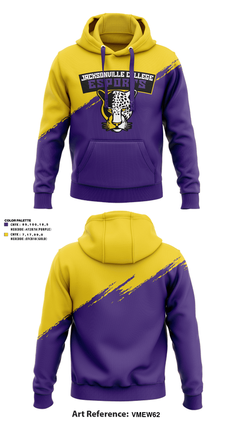 Hoodie, Jacksonville College eSports, E-Sports, Teamtime, Team time, sublimation, custom sports apparel, team uniforms, spirit wear, spiritwear, sports uniforms, custom shirts, team store, custom team store, fundraiser sports, apparel fundraiser