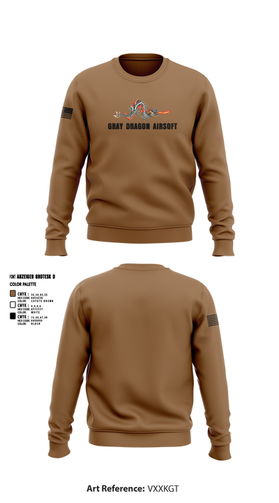 Gray Dragon Airsoft 30157545 Crew Neck Sweatshirt - 1