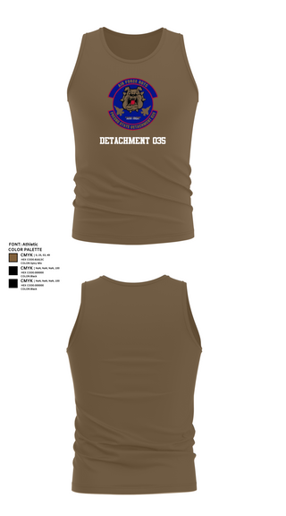 Tank Top, Detachment 035, Air Force, Teamtime, Team time, sublimation, custom sports apparel, team uniforms, spirit wear, spiritwear, sports uniforms, custom shirts, team store, custom team store, fundraiser sports, apparel fundraiser