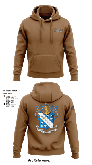 Hoodie, Phi Delta Theta, Army, Teamtime, Team time, sublimation, custom sports apparel, team uniforms, spirit wear, spiritwear, sports uniforms, custom shirts, team store, custom team store, fundraiser sports, apparel fundraiser