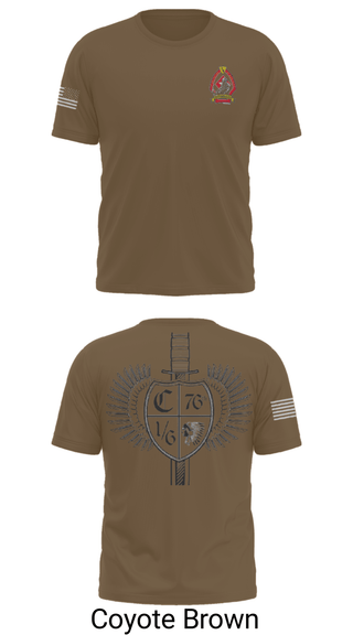 Short Sleeve Performance Shirt, 1/6 Charlie company, , Teamtime, Team time, sublimation, custom sports apparel, team uniforms, spirit wear, spiritwear, sports uniforms, custom shirts, team store, custom team store, fundraiser sports, apparel fundraiser