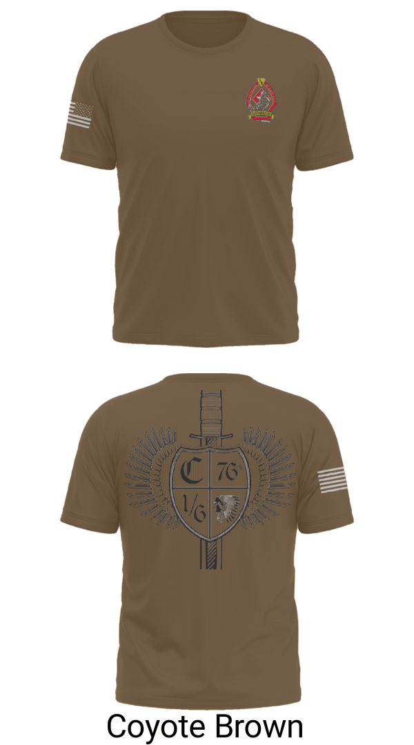 Short Sleeve Performance Shirt, 1/6 Charlie company, , Teamtime, Team time, sublimation, custom sports apparel, team uniforms, spirit wear, spiritwear, sports uniforms, custom shirts, team store, custom team store, fundraiser sports, apparel fundraiser
