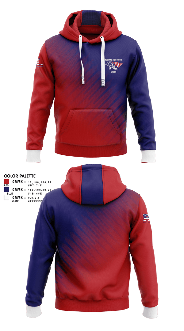 Hoodie, Red Land High School Cheer, Cheer, Teamtime, Team time, sublimation, custom sports apparel, team uniforms, spirit wear, spiritwear, sports uniforms, custom shirts, team store, custom team store, fundraiser sports, apparel fundraiser