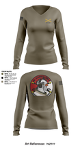 1-1 cav 82993951 Women's Long Sleeve V-neck Shirt - 2