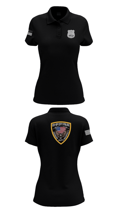 Co-op City Police Department 96634913 Women's Short Sleeve Performance Polo  - 33