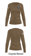 Morristown Police Department 25451199 Women's Long Sleeve V-neck Shirt - 16