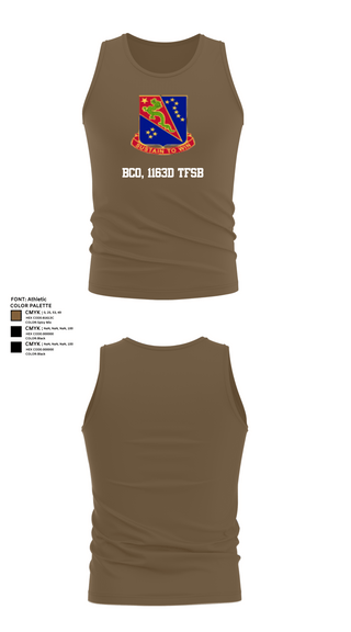 Tank Top, BCO, 1163D TFSB, Army, Teamtime, Team time, sublimation, custom sports apparel, team uniforms, spirit wear, spiritwear, sports uniforms, custom shirts, team store, custom team store, fundraiser sports, apparel fundraiser