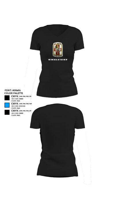43rd Medical Detachment 2216181 Women's Short Sleeve V-neck Shirt - 24