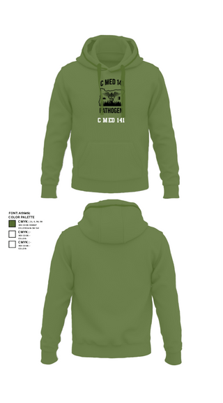 Hoodie, C MED 141, National Guard, Teamtime, Team time, sublimation, custom sports apparel, team uniforms, spirit wear, spiritwear, sports uniforms, custom shirts, team store, custom team store, fundraiser sports, apparel fundraiser