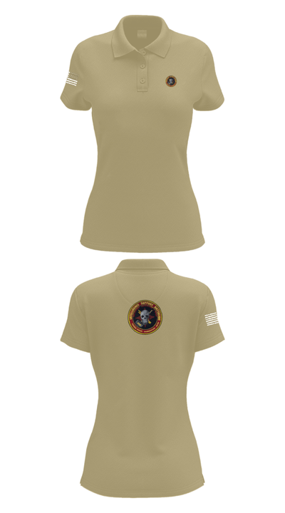 Battle Space Surveillance Company 88540160 Women's Short Sleeve Performance Polo  - 95