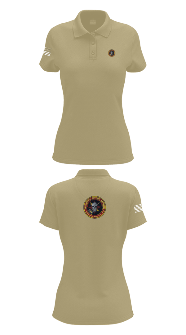 Womens Short Sleeve Performance Polo, Battle Space Surveillance Company, Marines, Teamtime, Team time, sublimation, custom sports apparel, team uniforms, spirit wear, spiritwear, sports uniforms, custom shirts, team store, custom team store, fundraiser sports, apparel fundraiser