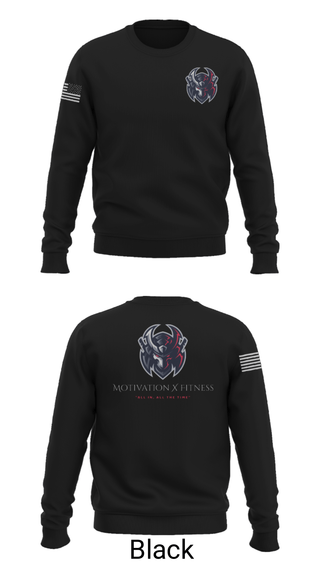 Crew Neck Sweatshirt, Motivation X Fitness, LLC, , Teamtime, Team time, sublimation, custom sports apparel, team uniforms, spirit wear, spiritwear, sports uniforms, custom shirts, team store, custom team store, fundraiser sports, apparel fundraiser