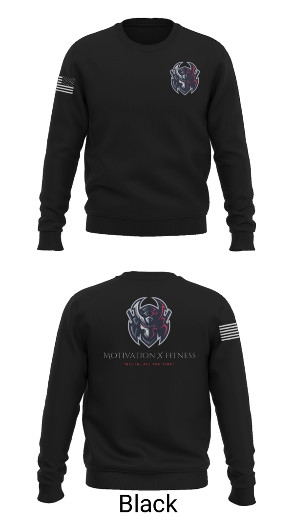 Crew Neck Sweatshirt, Motivation X Fitness, LLC, , Teamtime, Team time, sublimation, custom sports apparel, team uniforms, spirit wear, spiritwear, sports uniforms, custom shirts, team store, custom team store, fundraiser sports, apparel fundraiser