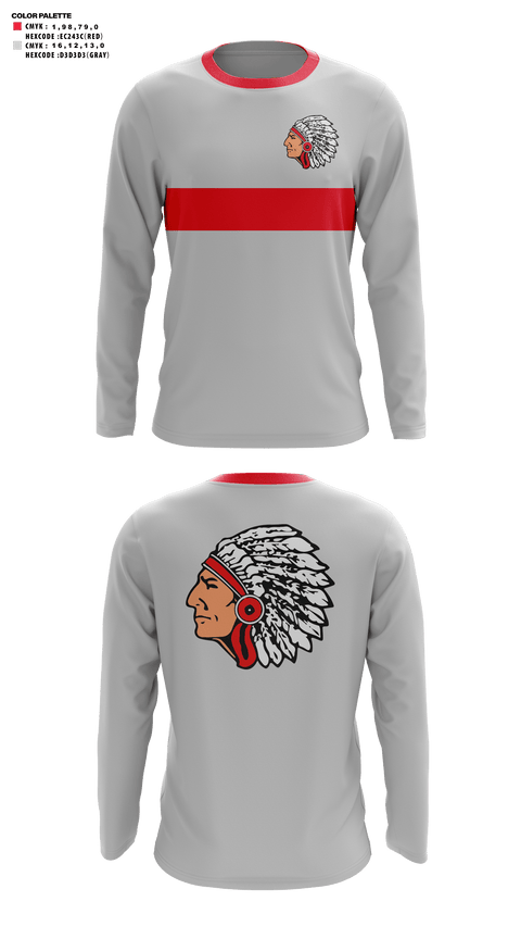 Long Sleeve Performance Shirt, County Line Junior High School Cross Country, Cross Country, Teamtime, Team time, sublimation, custom sports apparel, team uniforms, spirit wear, spiritwear, sports uniforms, custom shirts, team store, custom team store, fundraiser sports, apparel fundraiser